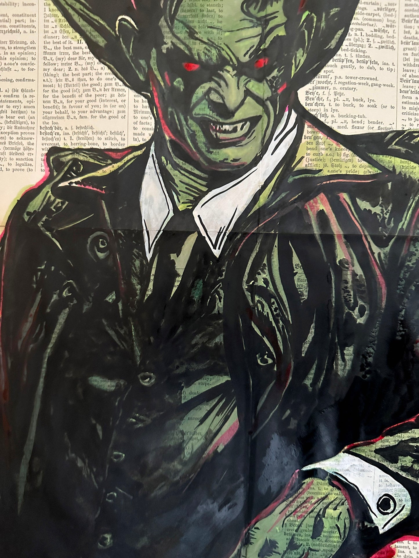horror villain portrait retro grindhouse style artwork
